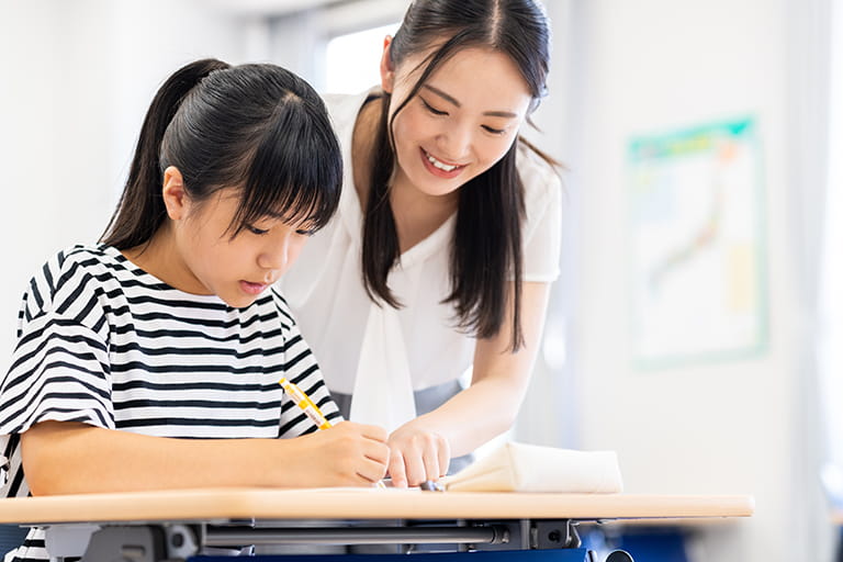 中学生個別指導塾内部進学授業模様