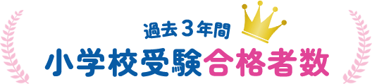 過去3年間 小学校受験合格者数